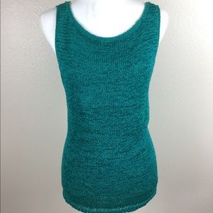 Finity Naturals teal knit tank top